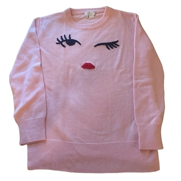 Kate Spade wink and lips sweater size XS - Picture 2 of 10
